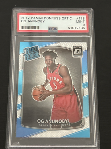 2017 Donruss Optic OG Anunoby PSA 9