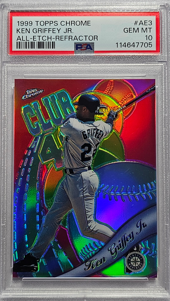 PSA 10 1999 Topps Chrome All Etch Refractor Ken Griffey Jr.