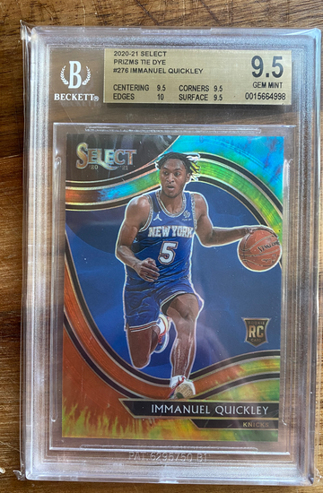 2020 Select Tie Dye /25 Immanuel Quickley BGS 9.5