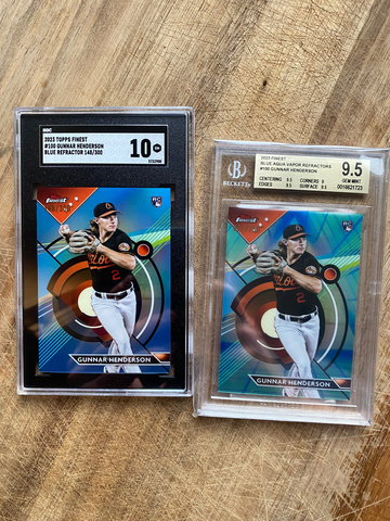 2023 finest blue /300 refractor Gunnar Henderson sgc 10
