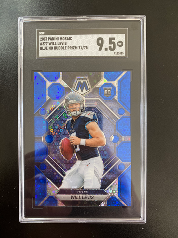 2023 mosaic no huddle blue /75 will levis sgc 9.5
