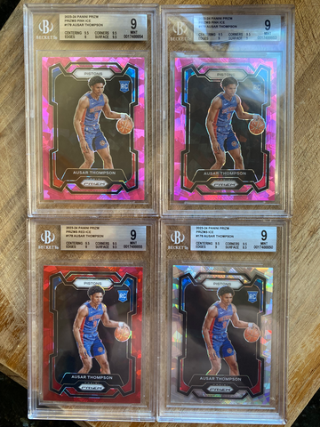 2023 prizm pink ice ausar thompson bgs 9