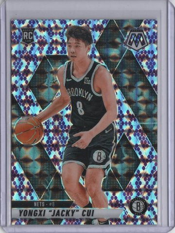 2024 Panini Mosaic #212 YONGXI JACKY CUI Purple Snakeskin /24 KOBE PARALLEL RC