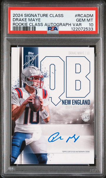 PSA 10 2024 Topps Signature Class DRAKE MAYE Rookie Class Auto Variation POP 20