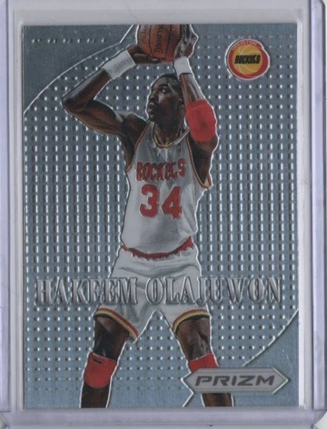 2012 Panini NBA Prizm #12 HAKEEM OLAJUWON Silver MVP Rare Parallel First Year