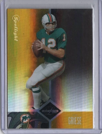 2004 Donruss Leaf Limited #104 BOB GRIESE Gold Spotlight 12/25 JERSEY NUMBERED