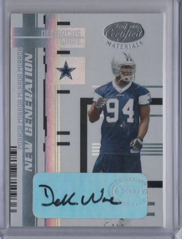 2005 Leaf Certified #153 DEMARCUS WARE Mirror White Auto /100 Rookie RC SSP Card