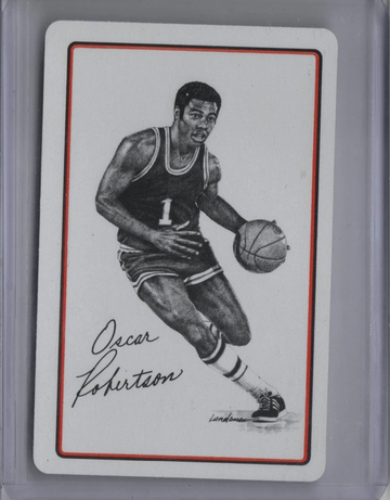 1977-1978 Landsman Sports Playing Card Deck OSCAR ROBERTSON 5 of Spades HOF