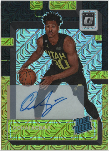 2022 Panini Donruss Optic #205 OCHAI AGBAJI Black Gold Auto /8 Choice RC Rookie