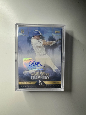 2020 Topps Ben Baller Dodgers World Series Champions Set w/ Austin Barnes Auto