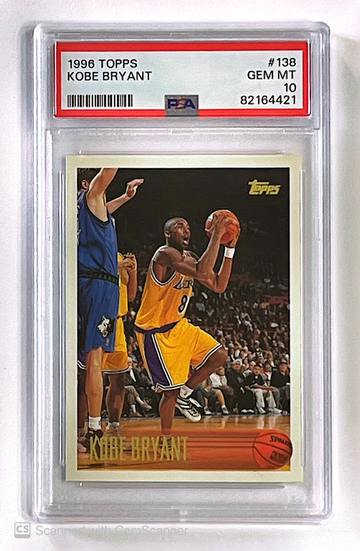 1996 Topps Kobe Bryant ROOKIE PSA 10 GEM MINT