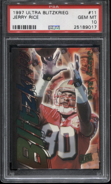 1997 Ultra Blitzkrieg #11 Jerry Rice PSA 10 *9017 POP 4