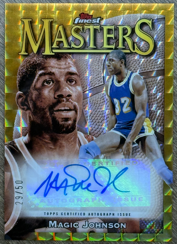 2023-24 Topps Finest Masters Magic Johnson Gold Auto /50