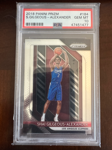 Prizm 2018 Shai Gilgeous Alexander HOT Rookie Card