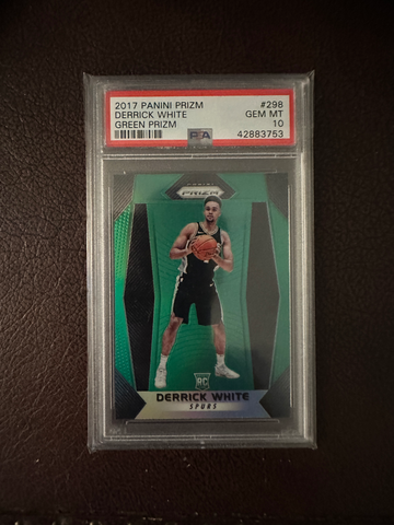 Prizm Green Derrick White RC PSA 10 HOT!!! Celts