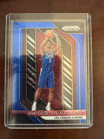 2018 Prizm Fast Break Blue Shai Gilgeous Alexander RC /175