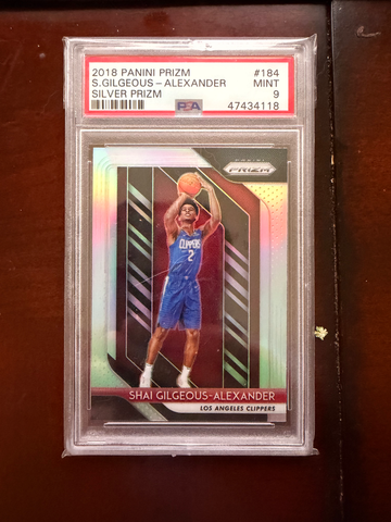 2018 Prizm Silver Shai Gilegeous Alexander RC PSA 9 HOT