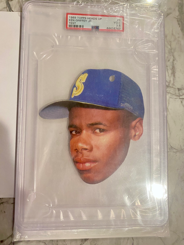 1989 Topps Heads Up Test Ken Griffey Jr. PSA 3.5