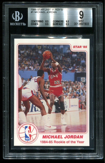 1985 Star Michael Jordan #1 Last 11 ROYS VAR