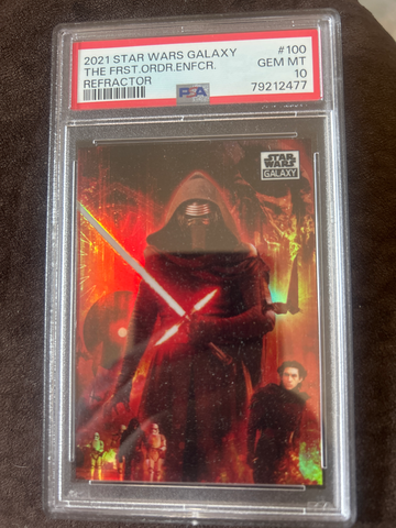 2021 Star Wars Galaxy Kylo Ren Refractor PSA 10