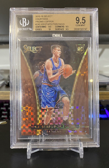 2015-16 Select Kristaps Porzingis Courtside Copper /49 Rookie RC True BGS 9.5+