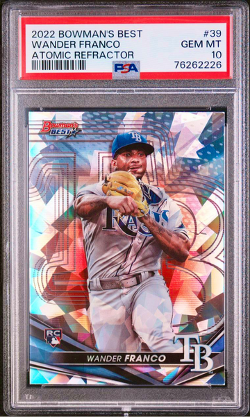 WANDER FRANCO 2022 Bowman's Best 39 Atomic Refractor RC Rookie PSA 10 Gem Mint