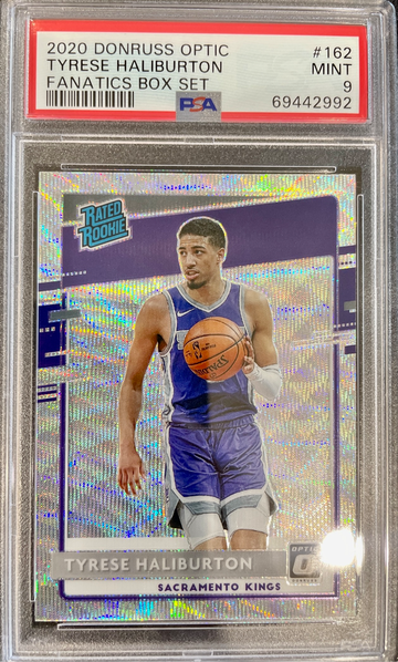 2020 Donruss Optic Tyrese Haliburton Fanatics Silver Wave Rookie PSA 9 Mint RC