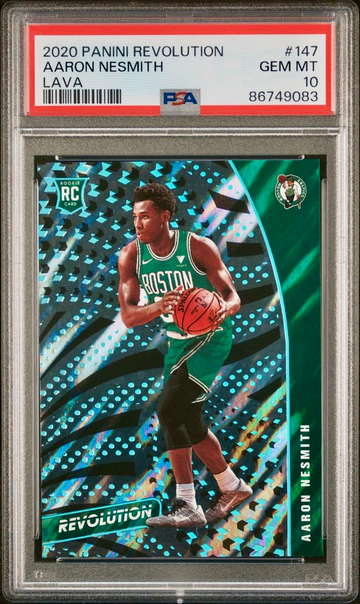 2020 Panini Revolution Aaron Nesmith RC Rookie Lava 10/10 PSA 10 GEM MT Celtics