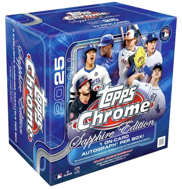 2025 Topps Chrome Sapphire Sealed Box - In Hand