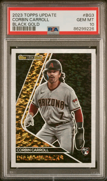2023 Topps Update Corbin Carroll RC Black Gold PSA 10 #BG-3 Rookie