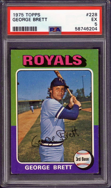 1975 Topps #228 George Brett PSA 5 EX