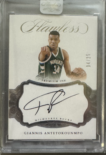 2016 Flawless Giannis Antetokounmpo Premium Ink Auto /25