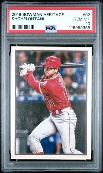 2019 Bowman Heritage Shohei Ohtani #53VR-92 PSA 10 GEM Mint