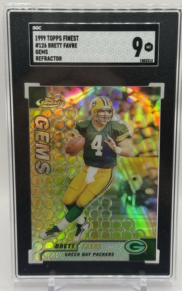 1999 Topps Finest Brett Favre GEMS Refrafctor #126
