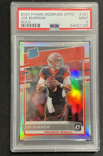 2020 Joe Burrow Optic Holo PSA 9