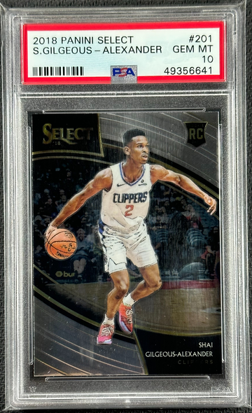 2018 Shai Gilgeous-Alexander select courtside psa 10