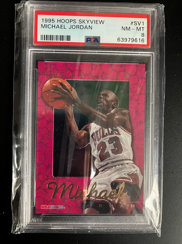1995 Michael Jordan Hoops Skyview PSA 8