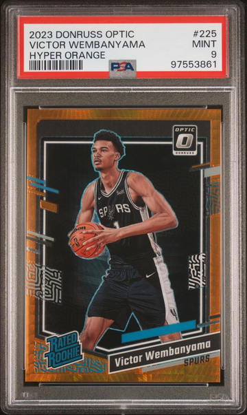 2023 Victor Wembanyama Optic Hyper Orange /99 PSA 9