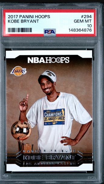 2017 Panini Hoops Kobe Bryant Career Tribute PSA 10