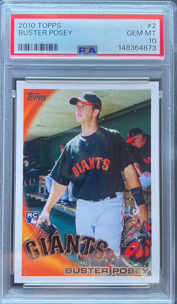 2010 Buster Posey Topps Rookie #2 PSA 10