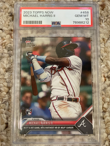 2023 Topps Now Michael Harris II RC #458 PSA 10