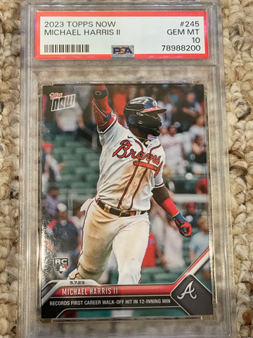2023 Topps Now Michael Harris II RC #245 PSA 10