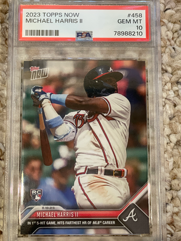 2023 Topps Now Michael Harris II RC #458 PSA 10