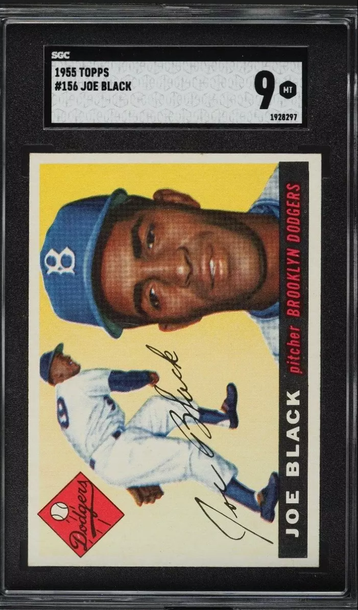 *POP 1* 1955 Topps Joe Black #156 SGC 9 Mint