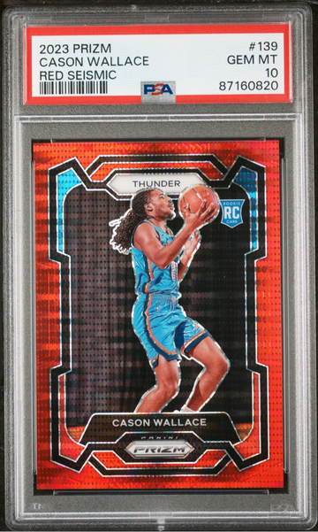 2023 Cason Wallace Red Seismic /299 PSA 10 Pop 1