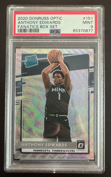 2020 Anthony Edwards Donruss Optic Fanatics PSA 10