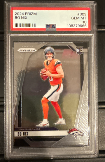 2024 Bo Nix Prizm PSA 10