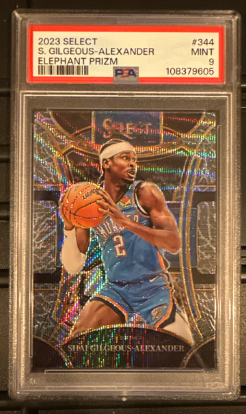 2023 Select Shai Gilgeous Alexander Elephant Prizm PSA 9