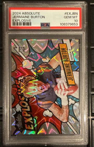 2024 Absolute Jermaine Burton Explosive PSA 10