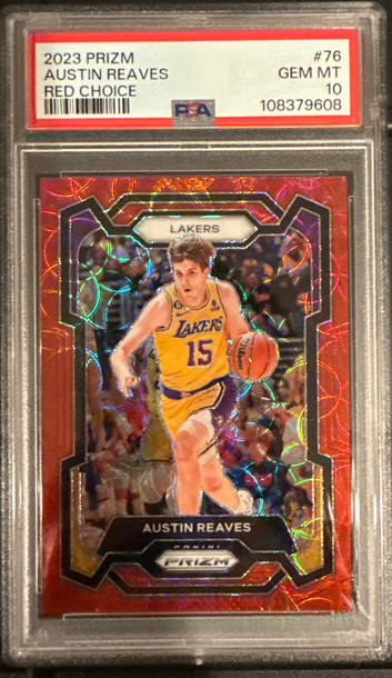 2023 Panini Prizm Austin Reeves Red Choice PSA 10